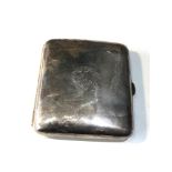 Antique silver cigarette case weight 92g