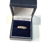 18ct gold diamond ring approx 0.50ct diamonds size m 2.5g