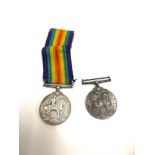 2 WW1 war medals M-287787 PTE W H Hartley A.S.C, M33090 W A Knapton. 2 CK.MTE R.N