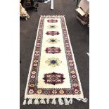 Vintage carpet runner, approximate measurements: length 108 inches, 36 inches width