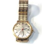 Vintage gents Omega cal 611 wristwatch measures approx 34mm dia in good used condition and working