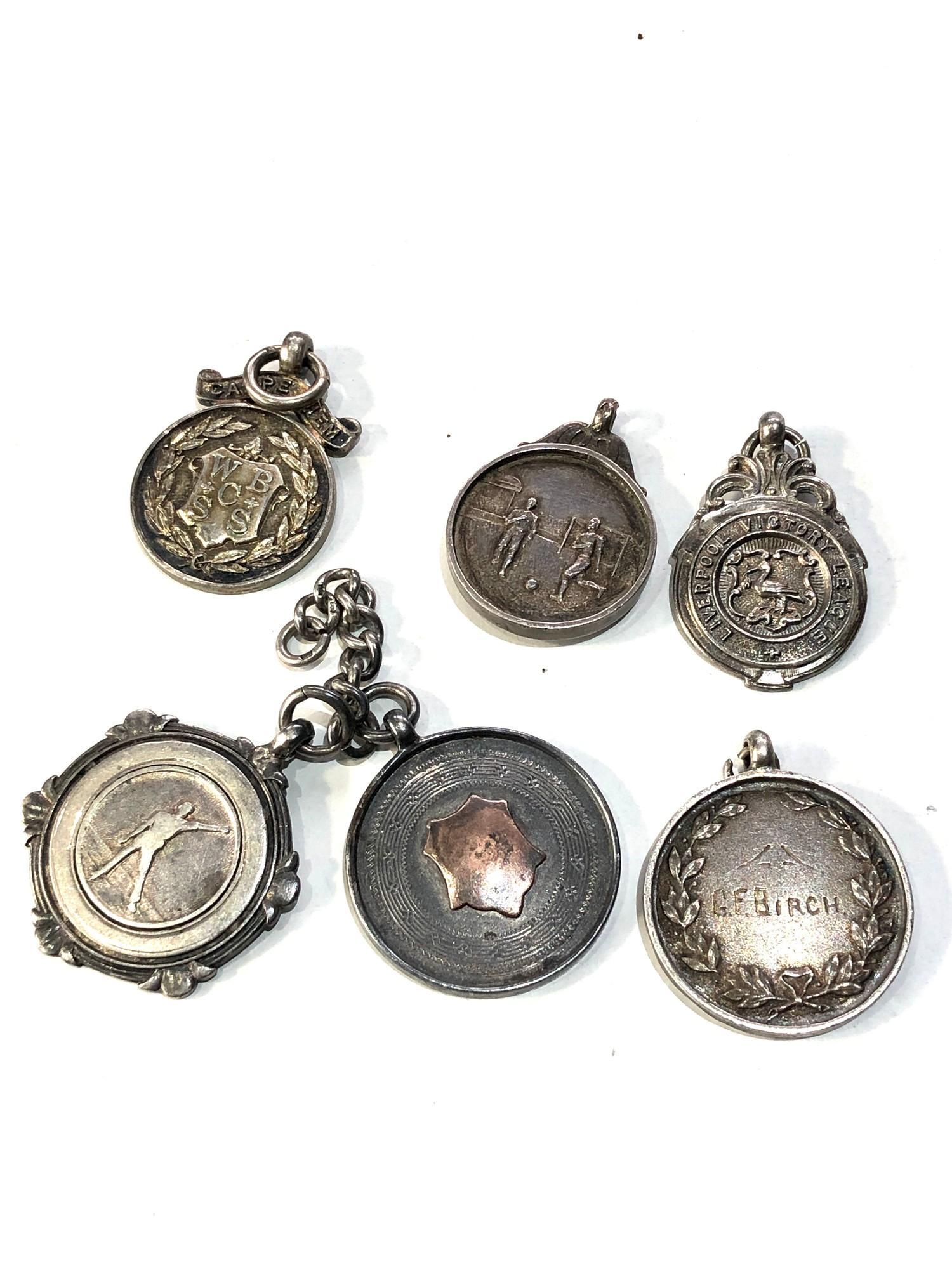 Selection silver of pocket watch chain fobs