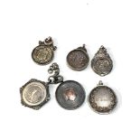 Selection silver of pocket watch chain fobs