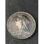 1895 victorian silver crown