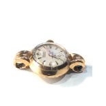 Rare Vintage ladies 18ct gold Rolex perpetual precision bubble back wristwatch heavy case weight