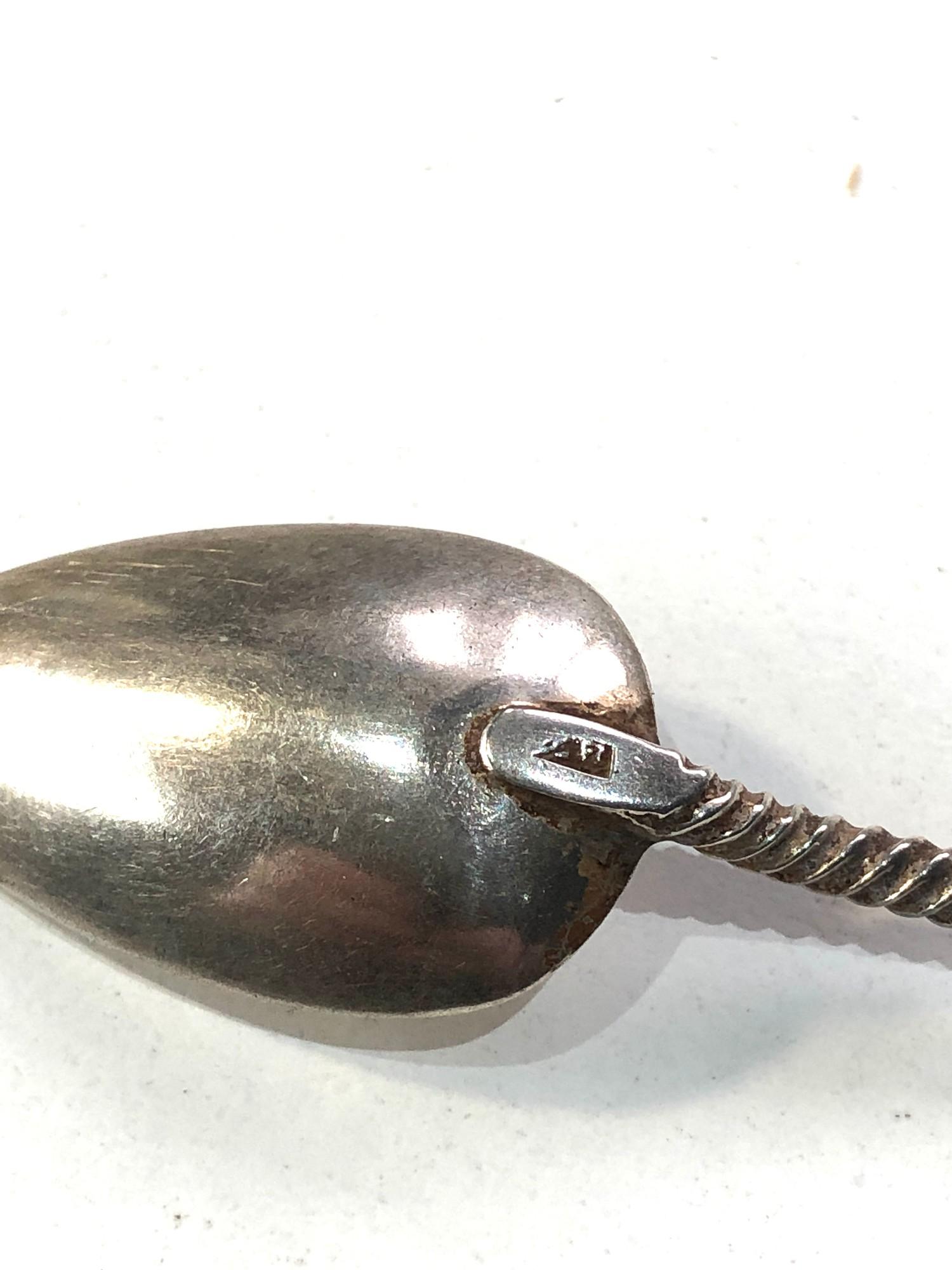 Set of 6 antique dutch silver coffee spoons acid tested as silver - Image 3 of 3