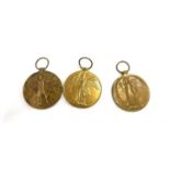 3 WW1 victory medals, named J 26261 T W Brown AB RN, 98691 PNR S Dawson RE, 014465 PTE S.L J