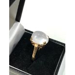 9ct gold sugar loaf cut quartz ring weight 5g