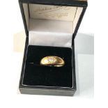Antique 18ct gold diamond band ring chester HM weight 4.8g