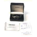 Vintage Boxed Seiko automatic sea horse 7625-8031 gents wristwatch watch is ticking but no