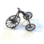 Vintage dutch silver miniature tricycle dutch silver hallmark