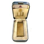 Vintage boxed dunhill cigarette lighter worn condition