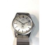 Vintage Technos Sky Ace automatic gents wristwatch watch is ticking but no warranty given winding