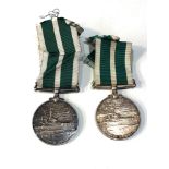 2 GV1 navy long service medals and ribbons medals to brothers 8056 c.j.reid r.n.r and 9797 b.w.