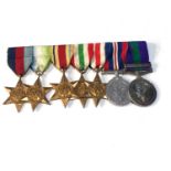 ww2 medal group includes Palestine medal has been erased