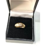 18ct gold diamond band ring 4.5g