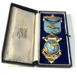 Boxed masonic darlington travellers founders medal