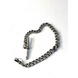 Antique silver Albert watch chain weight 27g