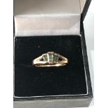 18ct gold gemstone ring weight 4.6g