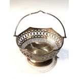 Antique silver sweet basket Birmingham silver hallmarks weight 100g