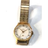 Vintage Smiths deluxe gents wristwatch watch is ticking but no warranty given 15 jewel sub dial at 6