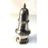Vintage silver sugar shaker measures approx 19cm tall london silver hallmarks weight 180g