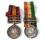 Boer war medal pair to 13780 pte f Edwards R.A.M.C