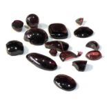 94ct of loose garnet full and part gems