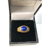 14ct gold lapis ring weight 3.2g