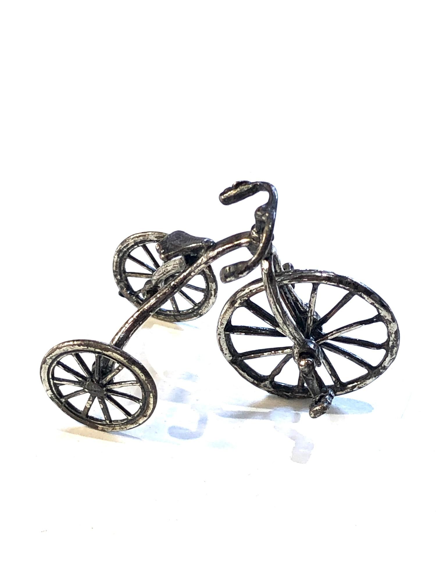 Vintage dutch silver miniature tricycle dutch silver hallmark - Image 3 of 3