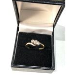 18ct gold diamond trilogy ring 2.3g