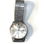 Vintage Seiko Diashock Mens 36mm Steel Automatic Watch 7625-1991 watch is ticking but no warranty