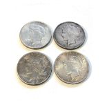 4 U.S.A Silver peace dollars 2x1922 1926 and 1924