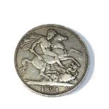 George 1111 1821 silver crown coin has been brooched