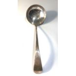 Silver soup ladle by mappin & webb measures approx 28cm long weight 190g