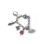 Silver links of London charm bracelet