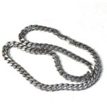 Chunky vintage silver necklace chain weight 44g