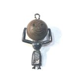 Rare silver touchwood charm measures approx 2.5cm drop