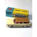 Corgi 219 Plymouth sports suburban station wagon in original box 1 flap missing car in good near