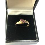 9ct gold ruby ring