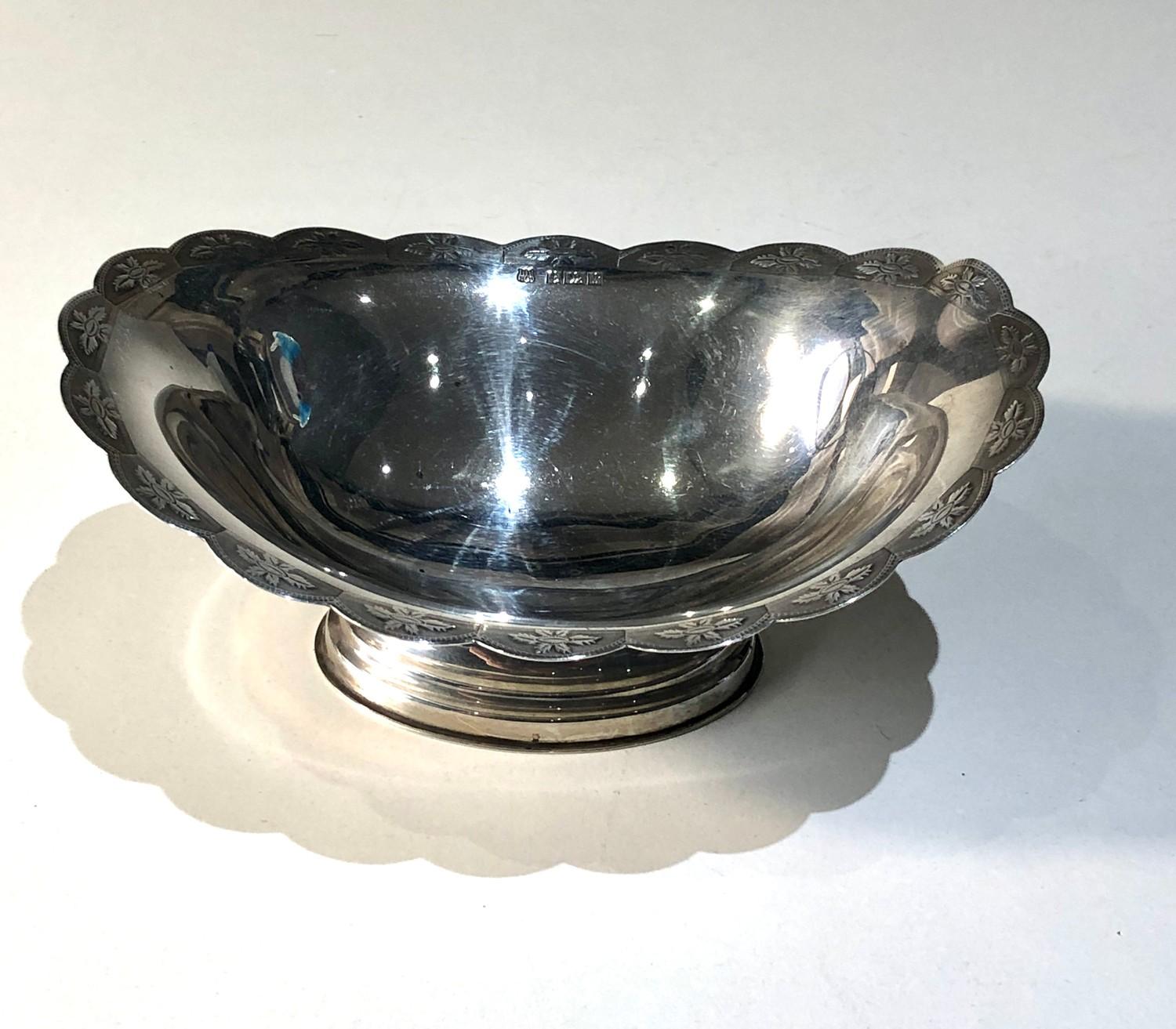 Silver sweet dish Birmingham silver hallmarks weight 140g