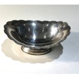 Silver sweet dish Birmingham silver hallmarks weight 140g