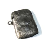 Antique silver vesta / match striker agge related marks and dents as shown