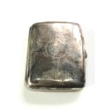 Silver cigarette case weight 78g