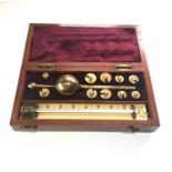 Antique Sikes Hydrometer in mahogany case. Complete and in very good condition.