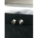 Small 18ct gold diamond stud earrings