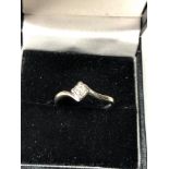 9ct gold diamond ring 0.10ct size n weight 1.8g