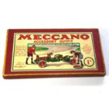 Early Meccano accessory outfit 1a box in good condition please see images for details