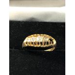 18ct gold diamond gypsy ring missing 1 stone 2.3g