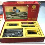 Triang r3z goods train boxed railway set box in worn condition train set in played with condition as